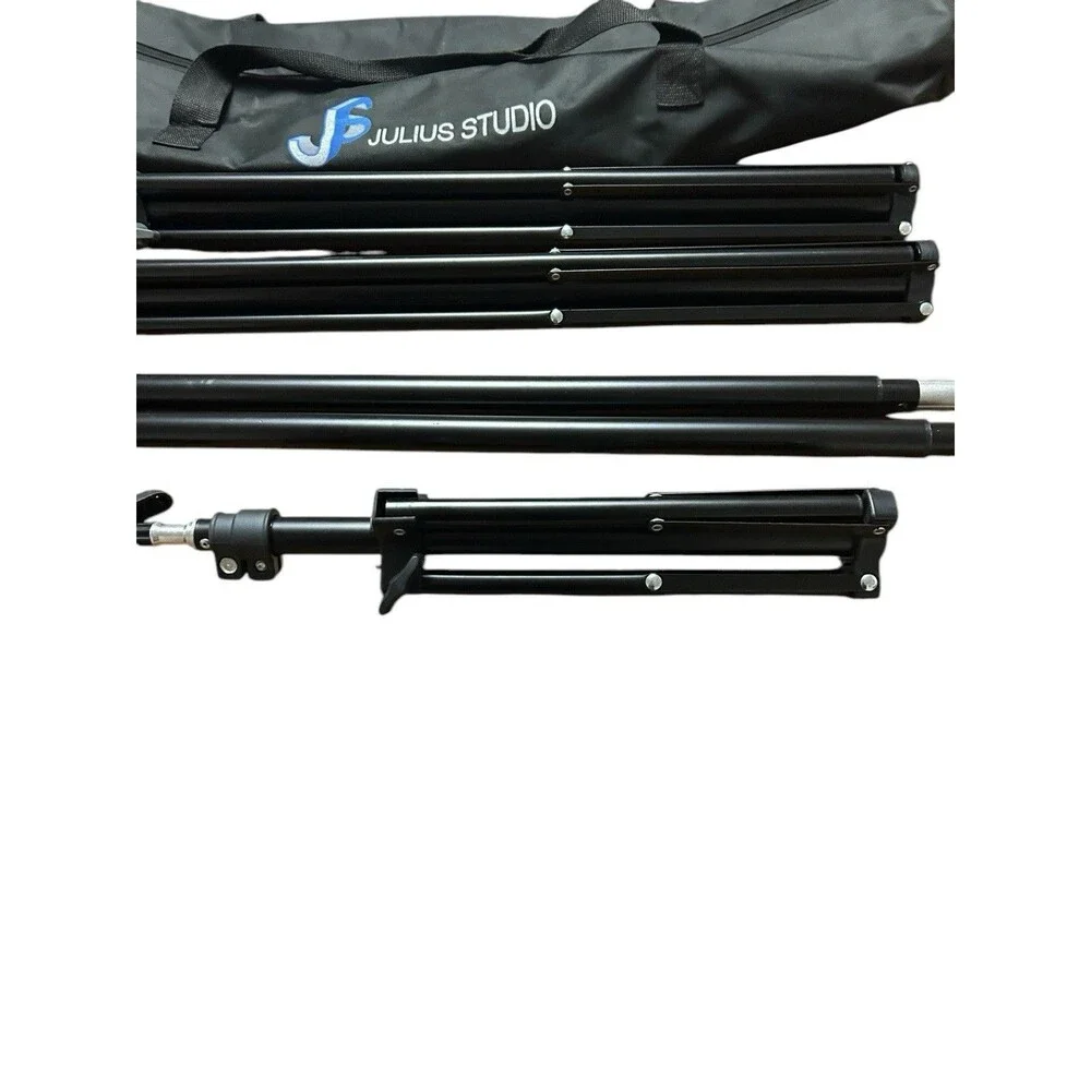 Julius Studio Photography Lighting Stands/Tripods. Set‎ Of 3 Adjustable & Case